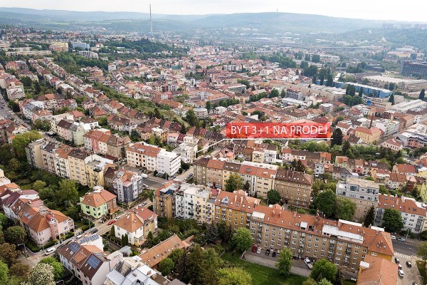 PRODÁNO,
byt 3+1, Brno, Černá Pole