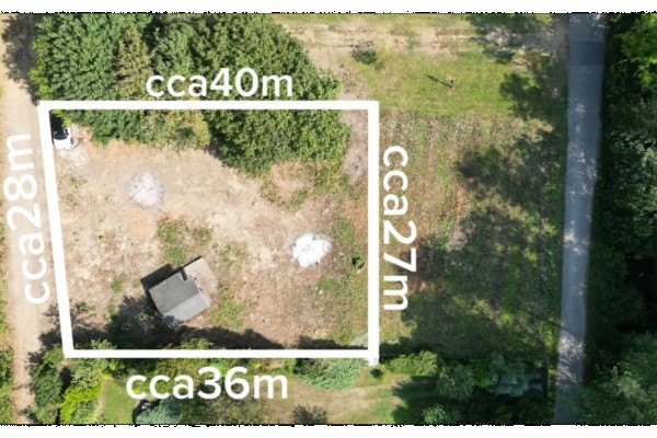 Prodej pozemku/zahrady (1038m2) v přírodním parku Údolí Bílého potoka, Veverská Bítýška.
