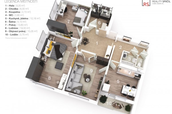 Prodej bytu 3+1 (86m2), Brno, Jundrov, Šeříková 34