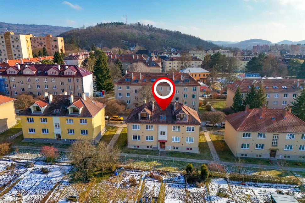 Byt 2+1 (52m2) + 2 sklepy (18,3m2) tzn. 70m2, Jungmannova 911, Kuřim