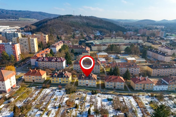 Byt 2+1 (52m2) + 2 sklepy (18,3m2) tzn. 70m2, Jungmannova 911, Kuřim